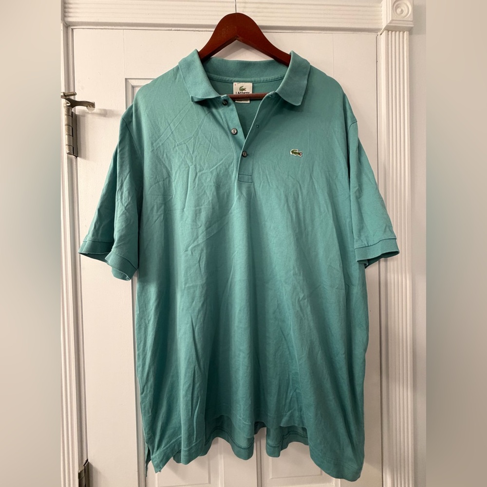 Lacoste Men's Teal Polo Shirt